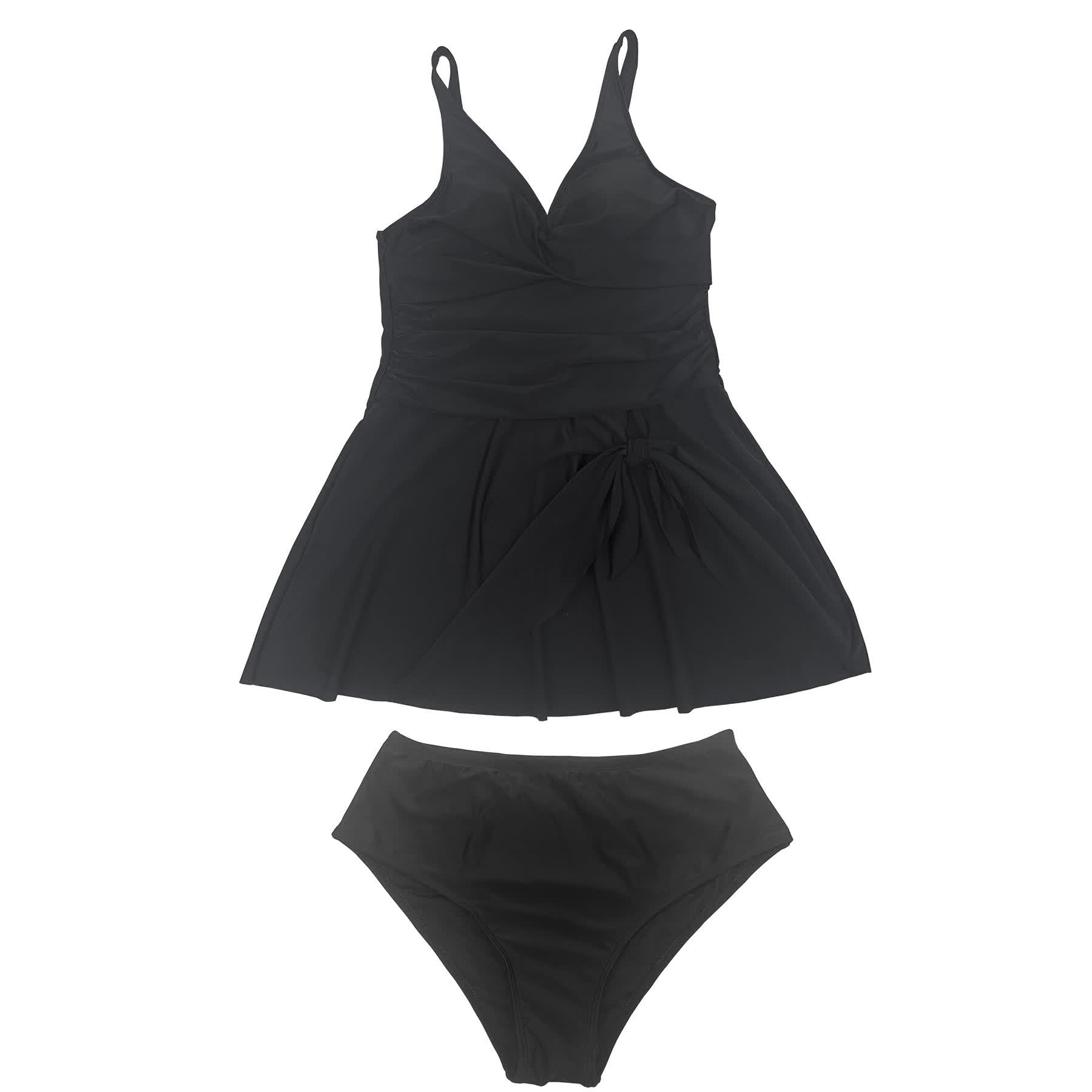 Plusock Surplice Skirted Swim Dress - image 7
