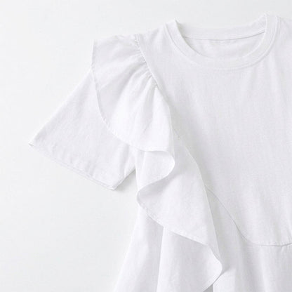 Plusock Asymmetrical Ruffle Detail A-Line Blouse - image 8