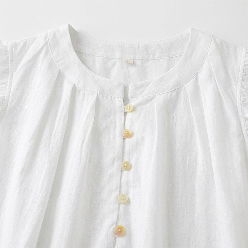 Plusock Plus Size Ruffle Trim Sleeveless Blouse - image 8