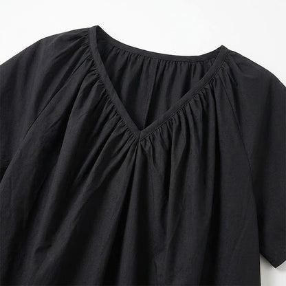 Plusock Plus Size Gathered V Neck Top - image 11