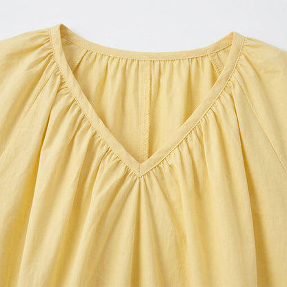 Plusock Plus Size Gathered V Neck Top - image 13