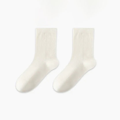 Plusock Soft Ribbed Milk White Quarter Socks(3 Pairs) - image 9