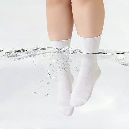 Plusock Soft Ribbed Milk White Quarter Socks(3 Pairs) - image 2