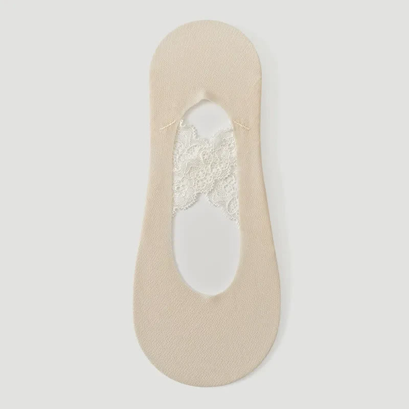 Plusock Lace No Show Breathable No Show Socks(3 Pairs) - Nude - EU35-39(US2-6) - image 4
