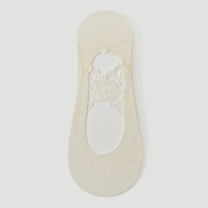 Plusock Lace No Show Breathable No Show Socks(3 Pairs) - Beige - EU35-39(US2-6) - image 5