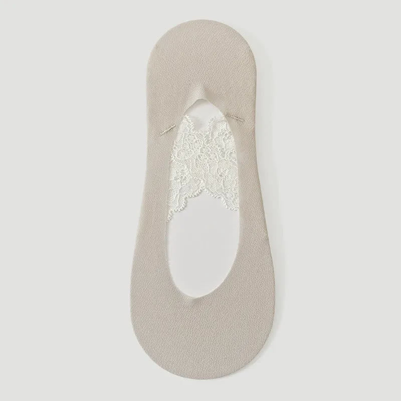 Plusock Lace No Show Breathable No Show Socks(3 Pairs) - Light Grey - EU35-39(US2-6) - image 8