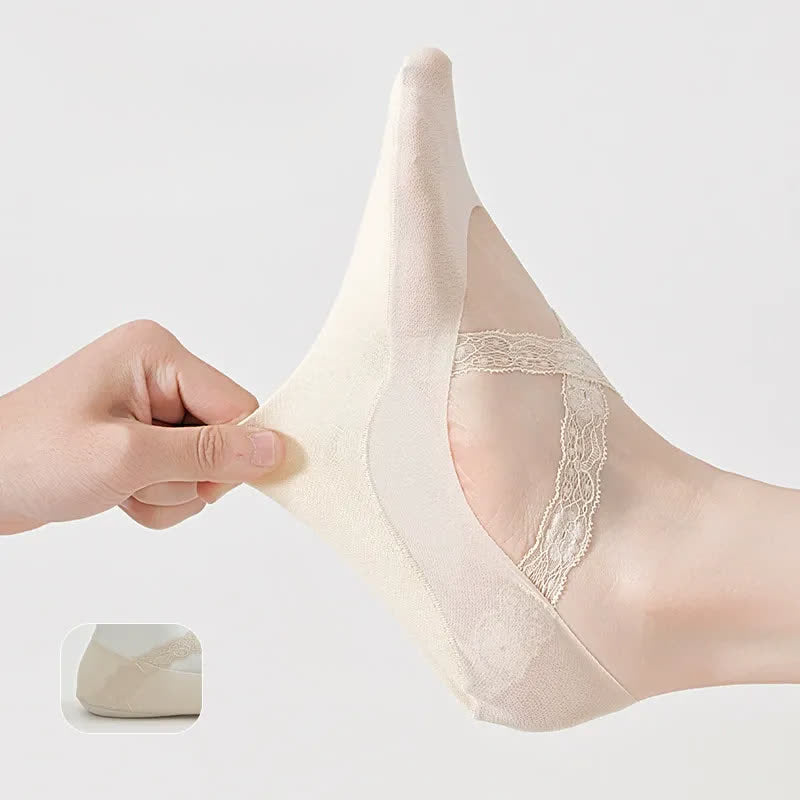 Plusock Lace No Show Breathable No Show Socks(3 Pairs) - image 3