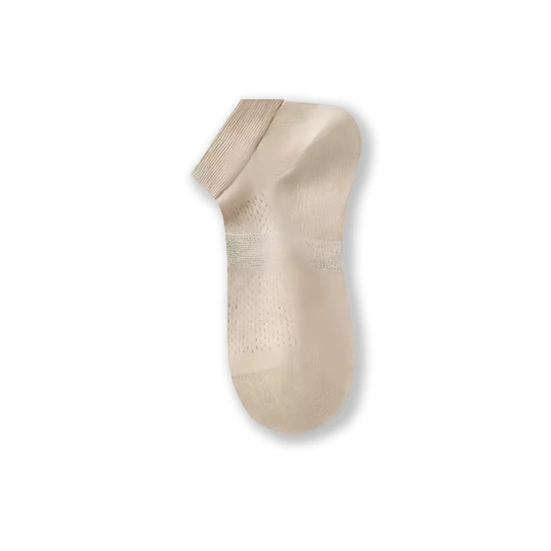 Plusock Air Mesh Sheer Ankle Socks(4 Pairs) - Apricot - EU39-45(US6-11) - image 13