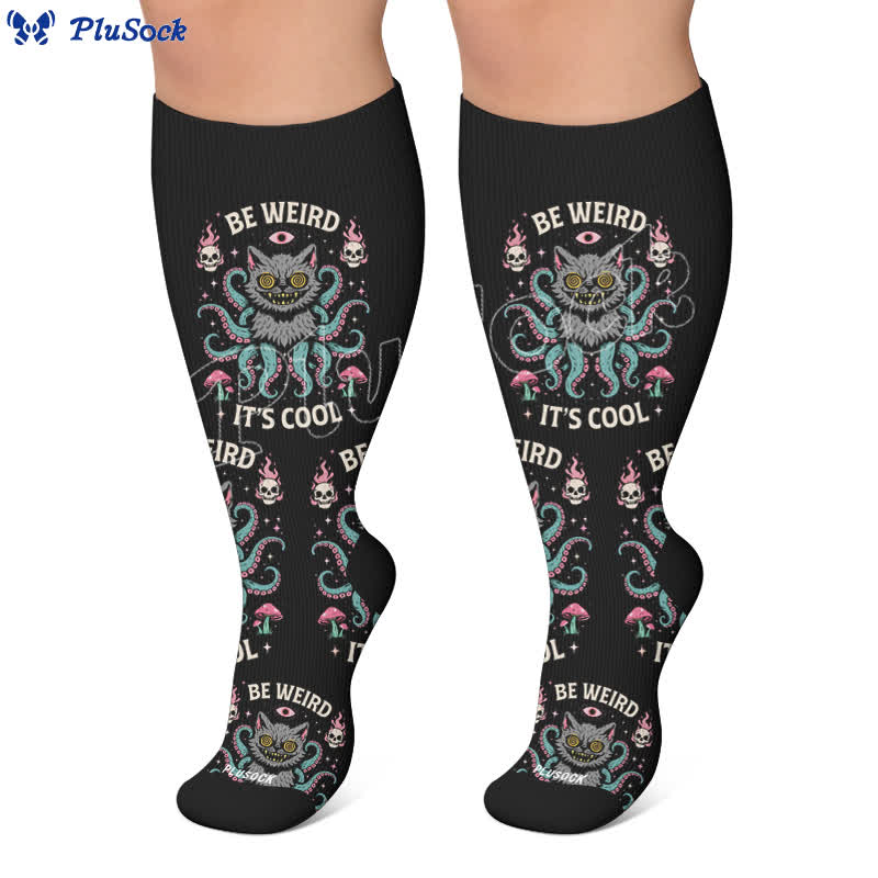 Plusock Plus Size Cat World Compression Socks - image 6