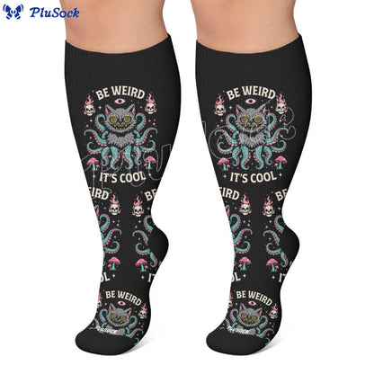 Plusock Plus Size Cat World Compression Socks - image 6