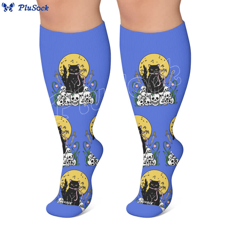 Plusock Plus Size Cat World Compression Socks - image 5