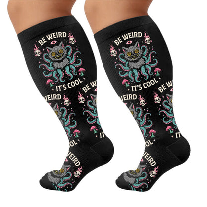 Plusock Plus Size Cat World Compression Socks - image 9