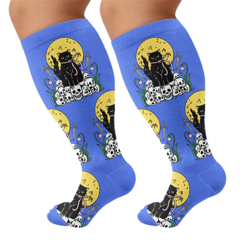 Plusock Plus Size Cat World Compression Socks - image 8