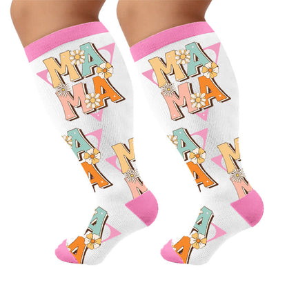 Plusock Plus Size Cherry Bow Mama Compression Socks - image 10