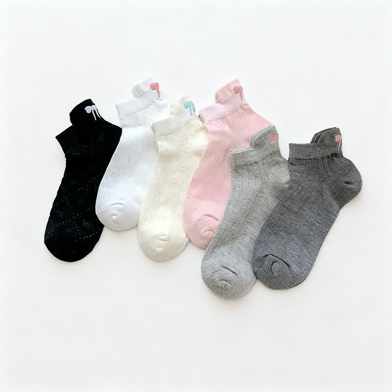 Plusock Airy Mesh Low Cut Ankle Socks(6 Pairs) - Multicolor - EU36-40(US3-7) - image 9