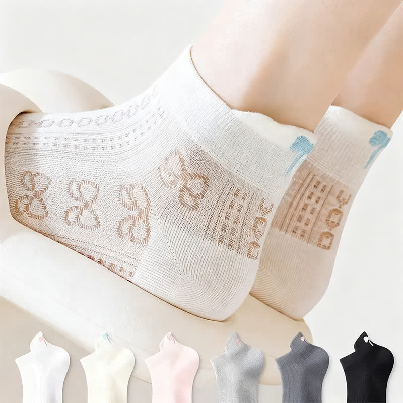 Plusock Airy Mesh Low Cut Socks(6 Pairs) - image 0