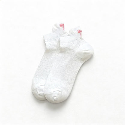Plusock Airy Mesh Low Cut Ankle Socks(6 Pairs) - White-B - EU36-40(US3-7) - image 8