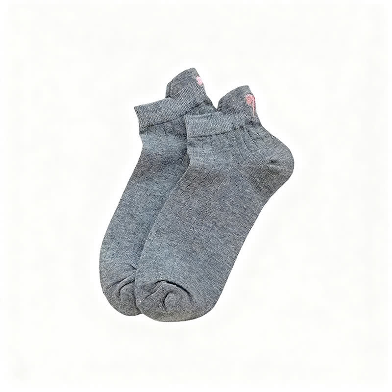 Plusock Airy Mesh Low Cut Ankle Socks(6 Pairs) - Dark Grey - EU36-40(US3-7) - image 5