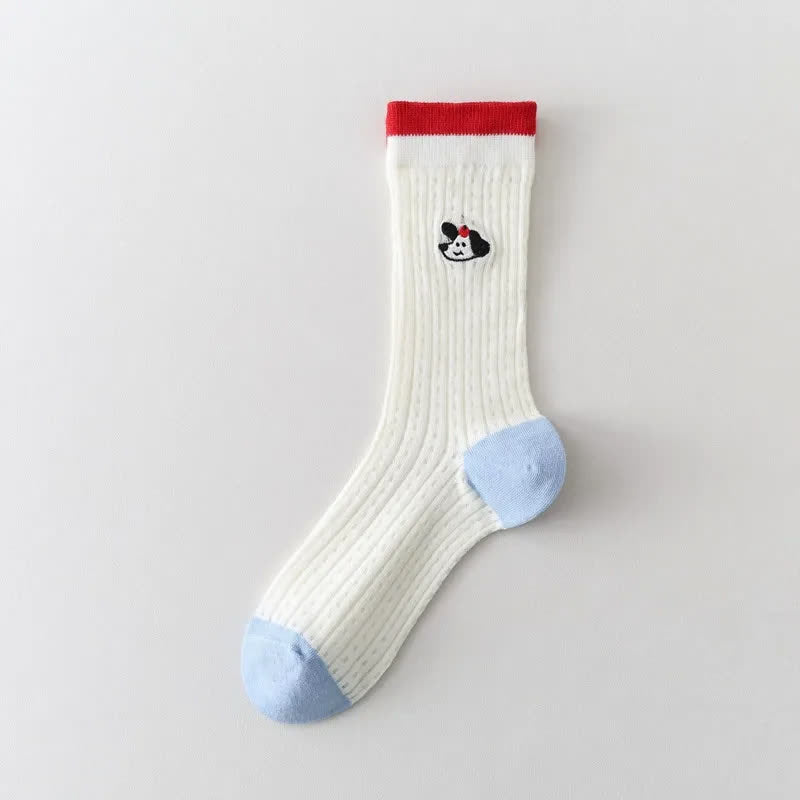 Plusock Polka Mesh Sheer Quarter Socks(4 Pairs) - Little Dog - EU35-40(US2-7) - image 4