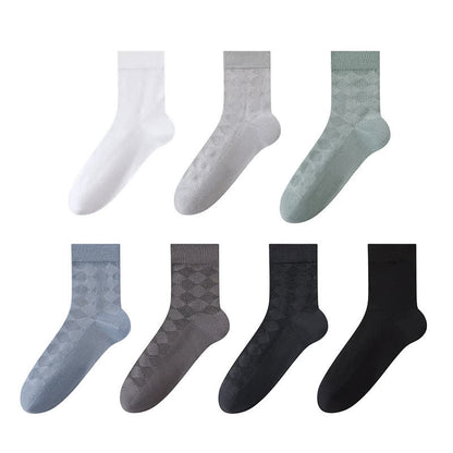 Plusock Soft Argyle Knit Quarter Socks(4 Pairs) - image 10