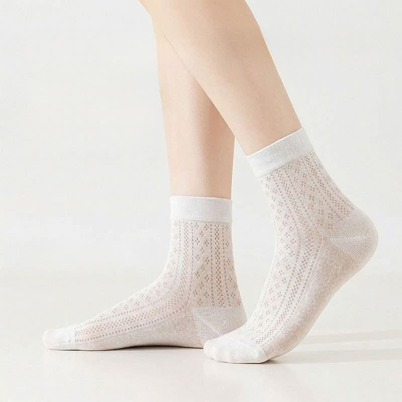 Plusock Breathable Air Mesh Quarter Socks(7 Pairs) - image 1