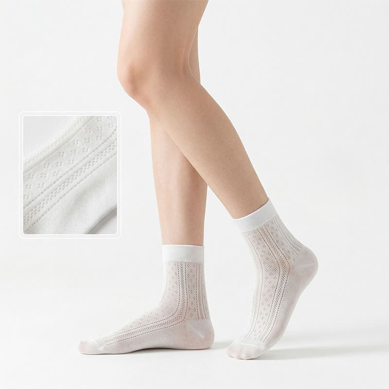 Plusock Breathable Air Mesh Quarter Socks(7 Pairs) - image 4
