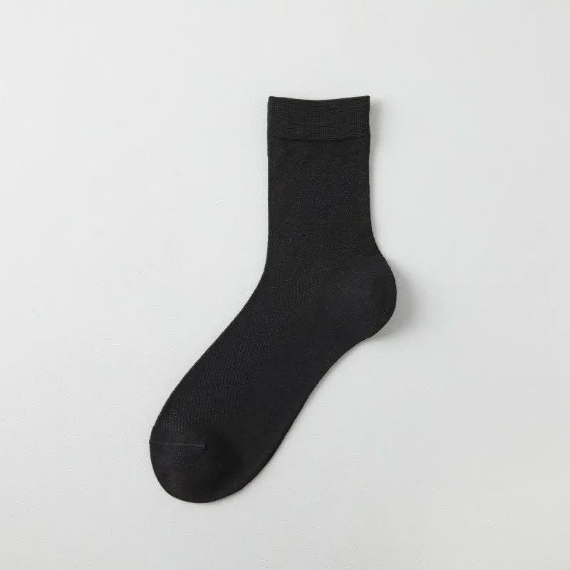 Plusock Air Mesh Quarter Socks(6 Pairs) - Black - EU35-43(US2-9) - image 8
