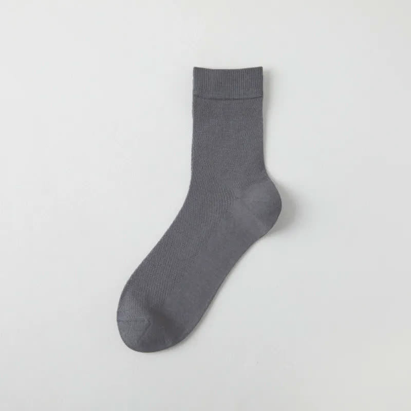 Plusock Air Mesh Quarter Socks(6 Pairs) - Dark Grey - EU35-43(US2-9) - image 5