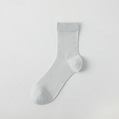 Plusock Air Mesh Quarter Socks(6 Pairs) - Light Gray - EU35-43(US2-9) - image 10
