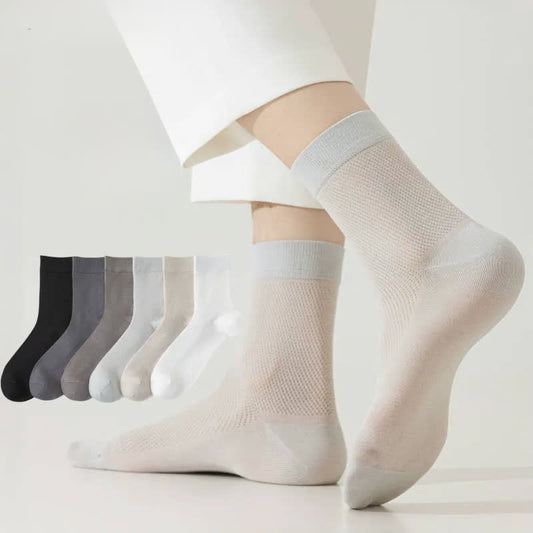 Plusock Air Mesh Quarter Socks(6 Pairs) - image 0