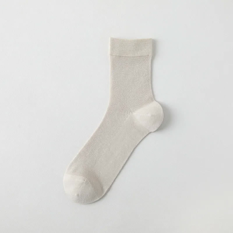 Plusock Air Mesh Quarter Socks(6 Pairs) - Warm Grey - EU35-43(US2-9) - image 9