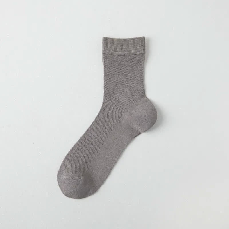 Plusock Air Mesh Quarter Socks(6 Pairs) - Grey - EU35-43(US2-9) - image 7