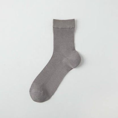 Plusock Air Mesh Quarter Socks(6 Pairs) - Grey - EU35-43(US2-9) - image 7