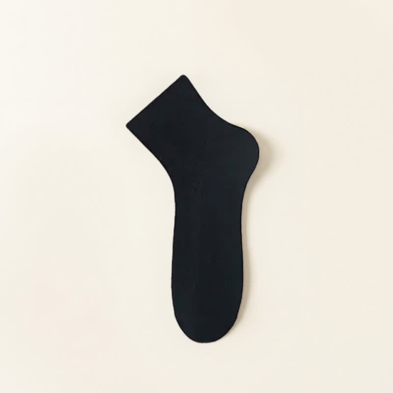 Plusock Sheer Mesh Quarter Socks(5 Pairs) - Black - EU40-44(US7-10) - image 6