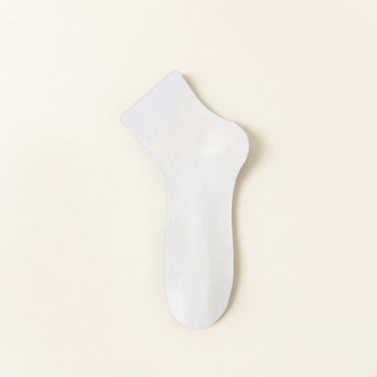 Plusock Sheer Mesh Quarter Socks(5 Pairs) - White - EU40-44(US7-10) - image 8