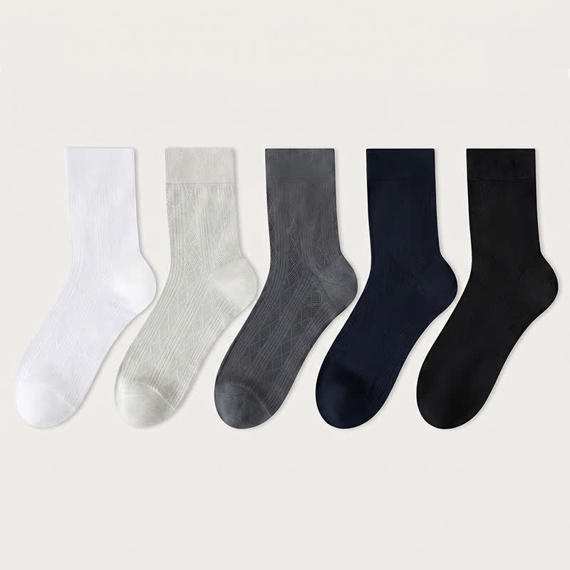 Plusock Sheer Mesh Quarter Socks(5 Pairs) - Multicolor - EU40-44(US7-10) - image 9