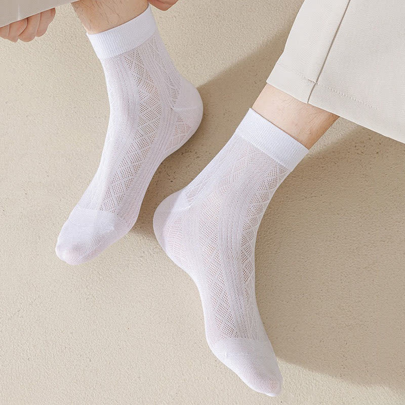 Plusock Sheer Mesh Ankle Socks(5 Pairs) - image 2