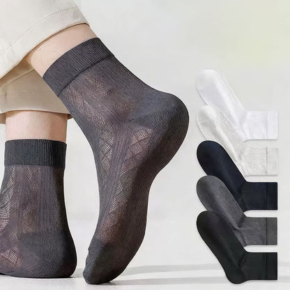 Plusock Sheer Mesh Ankle Socks(5 Pairs) - image 0