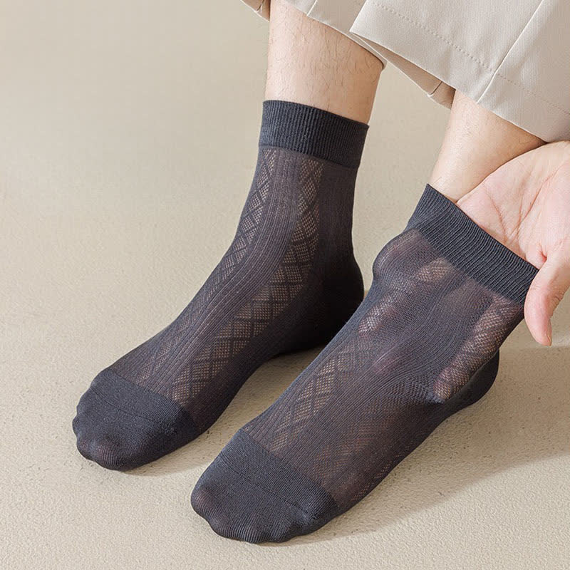 Plusock Sheer Mesh Quarter Socks(5 Pairs) - image 1