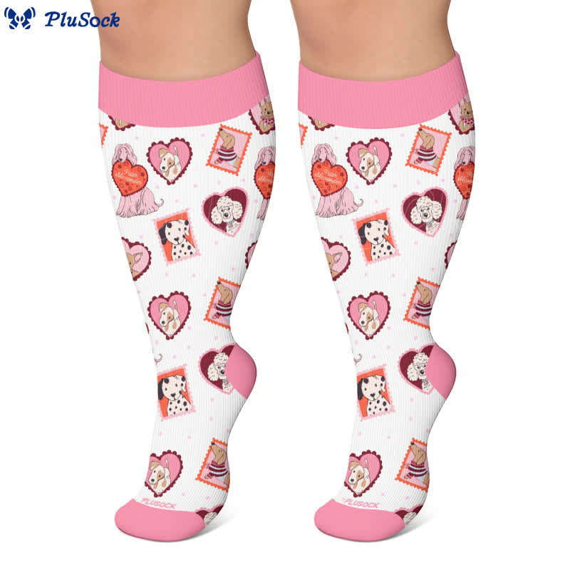 Plusock Plus Size Sweetheart Checkered Compression Socks - image 5
