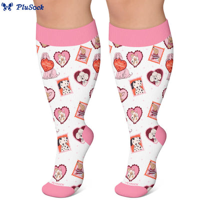 Plusock Plus Size Sweetheart Checkered Compression Socks - image 5