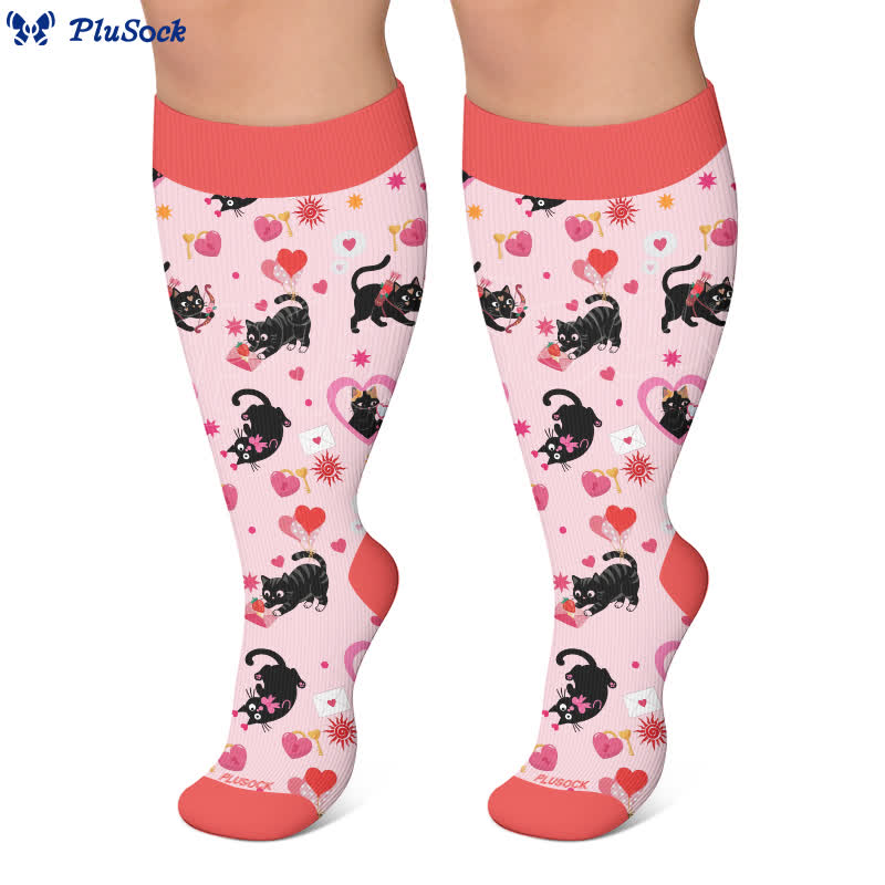 Plusock Plus Size Sweetheart Checkered Compression Socks - image 6