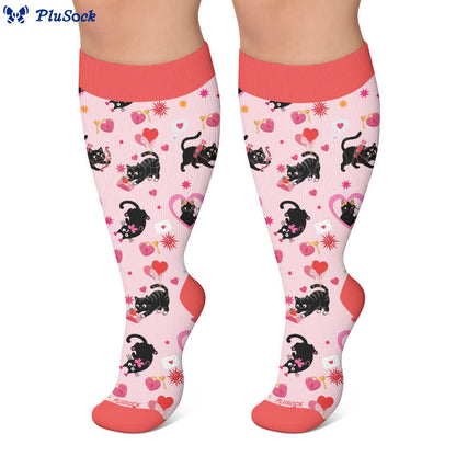 Plusock Plus Size Sweetheart Checkered Compression Socks - image 6