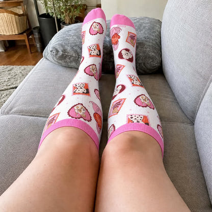 Plusock Plus Size Sweetheart Checkered Compression Socks - image 1