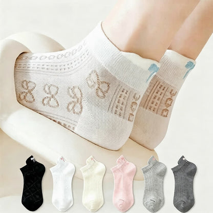 Plusock Airy Mesh Low Cut Ankle Socks(6 Pairs) - image 0
