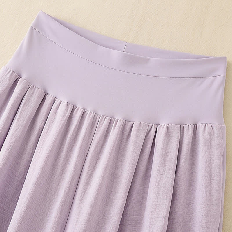 Plusock High Waist Draped Wide Leg Pants - image 5