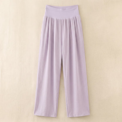 Plusock High Waist Draped Wide Leg Pants - Purple - XL - image 3