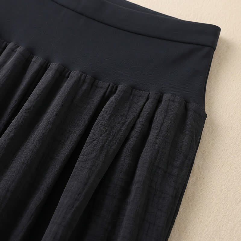 Plusock High Waist Draped Wide Leg Pants - image 6