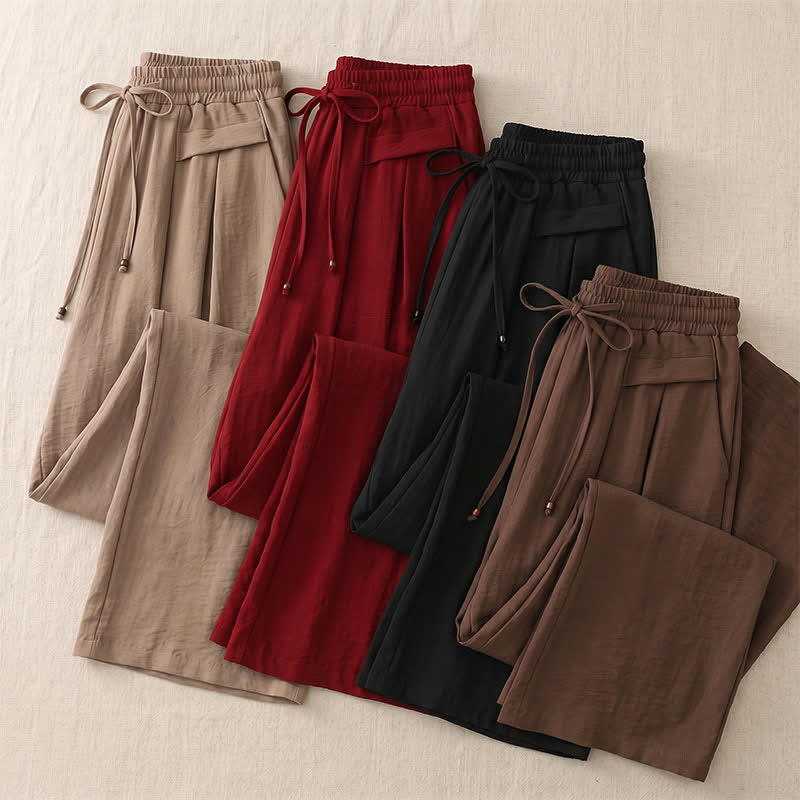 Plusock Soft Stretch Wide Leg Casual Pants - image 10