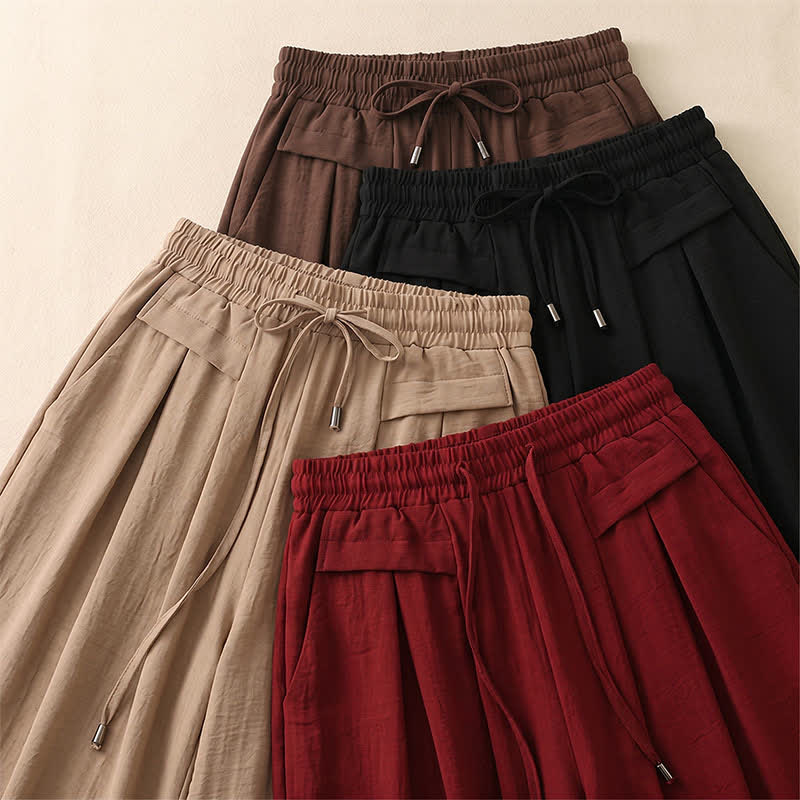 Plusock Soft Stretch Wide Leg Casual Pants - image 11